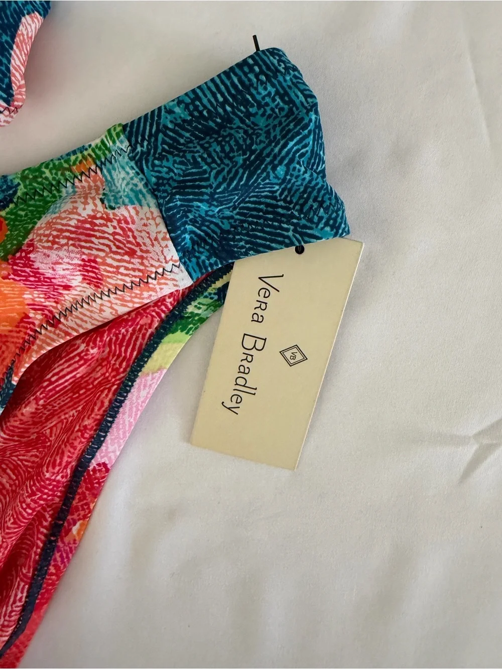 Vera Bradley SuperBloom Layla Top Hipster Bottoms Ruffle Floral Medium 2 Piece‎